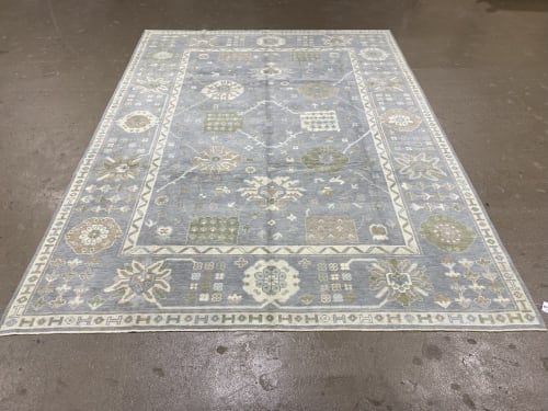 Turkish Oushak Rug / Wool on Wool / 9x12.2 ft | Rugs by Vintage Loomz