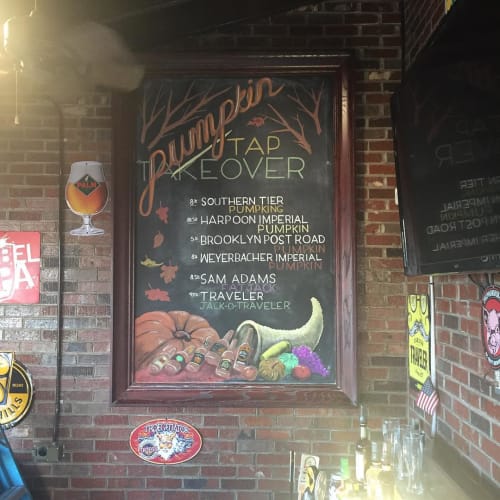 Takeover Board | Signage by Lee "Baxter" Riddleberger | Darryl's Wood Fired Grill in Greensboro