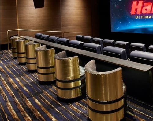 AFM Fabricated Theater Seating and Lobby Banquettes | Chairs by American Manufacture Furniture, Inc. (AFM Contract) | Harkins Theatres Cerritos 16 in Cerritos