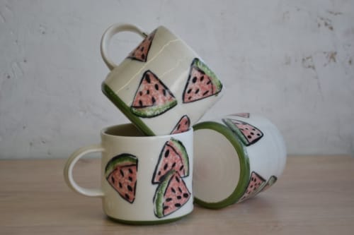 Mighty MELON | Cups by Natasha Swan Ceramics | Private Residence in Whitehead