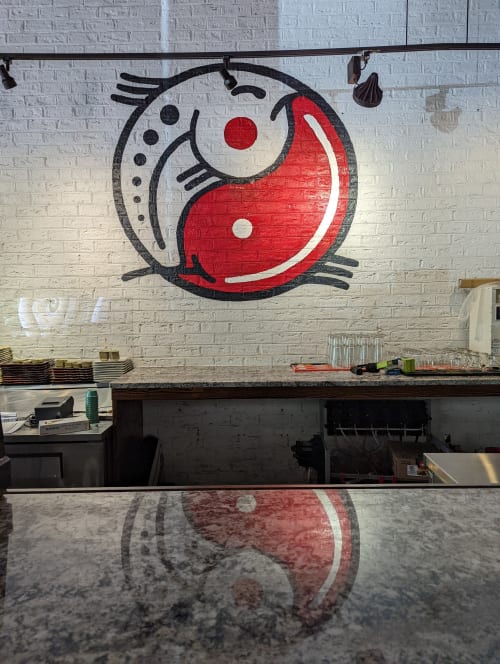 Takosushi Signage | Murals by Girls Who Paint Murals | Takosushi in Columbia