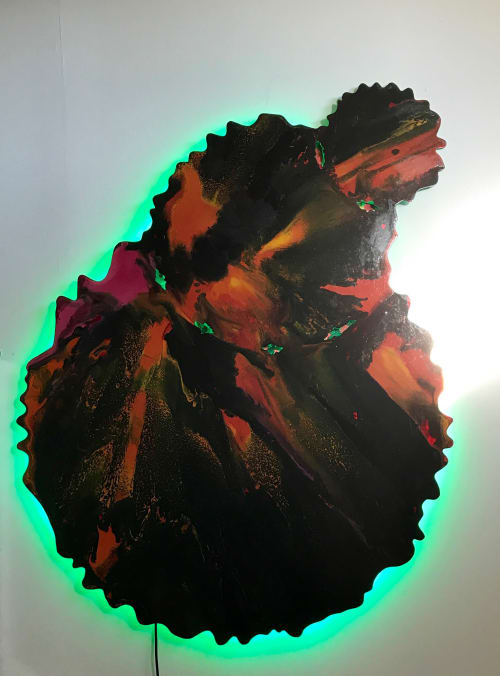 Big O | Mixed Media by Doug Heine's Art Studio | Private Residence - Berkeley, CA in Berkeley