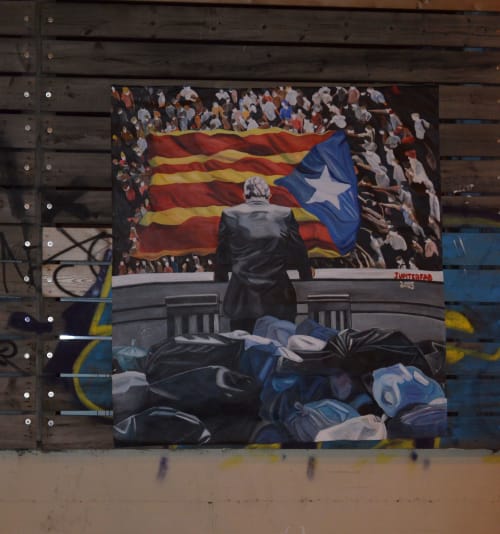 Mural about Catalan indipendentism | Murals by JUPITERFAB