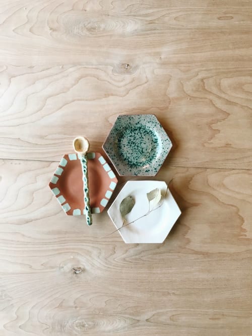 Set of 3 Honey Comb Dishes | Tableware by Bridget Dorr