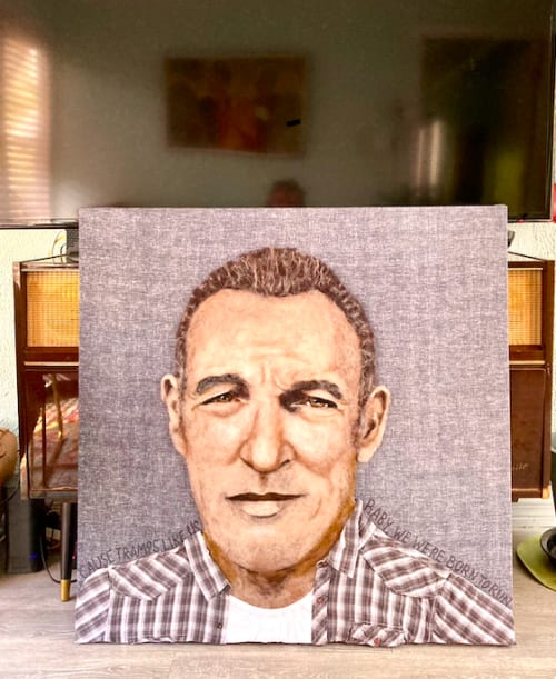Bruce Springsteen | Tapestry in Wall Hangings by Dawn Waters Art