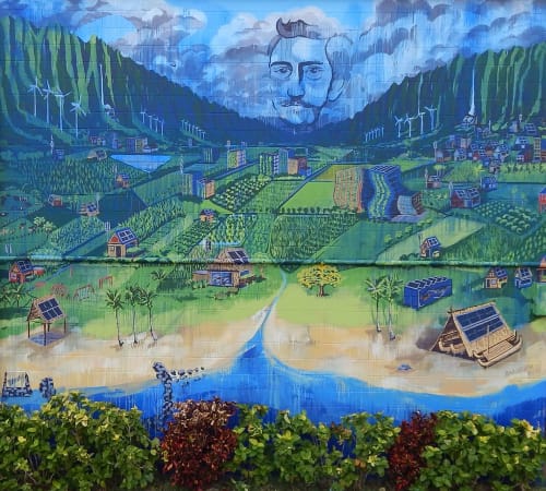 “Ahupua’a Lunalilo” | Murals by Kai'ili Kaulukukui | King William C. Lunalilo Elementary School in Honolulu