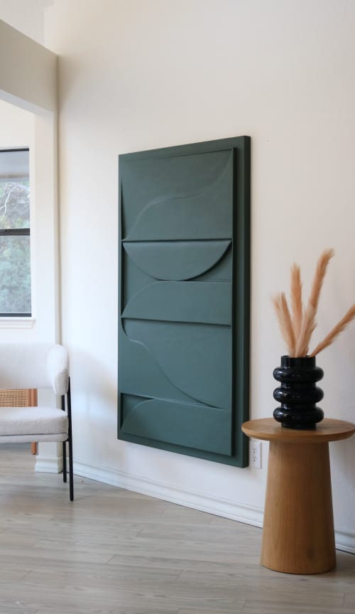 Plaster Sculptural Wall Panel | Wall Sculpture in Wall Hangings by Blank Space Studios