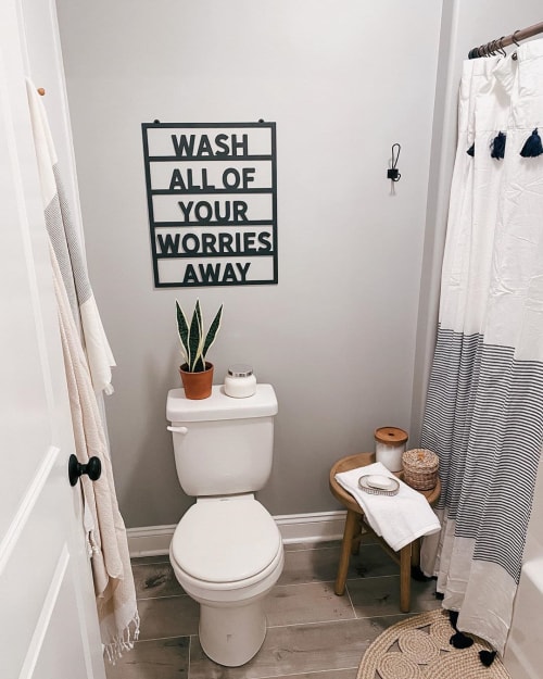Wash All Your Worries Away | Art & Wall Decor by Simply Inspired Co.
