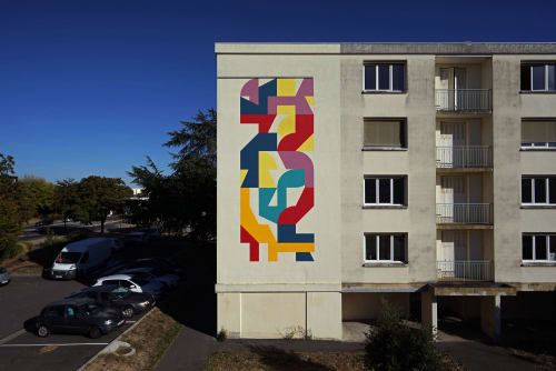 Modo n.º30 | Street Murals by Eltono | maison des associations de Sainte Pezenne in Niort