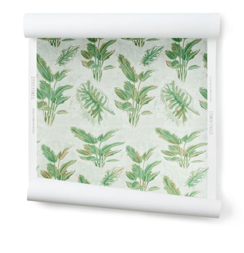 Jewels Fern Wallpaper in Avocado