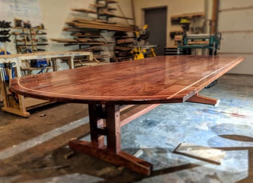 Modern Dining Table by Ney Custom Tables : Design and Fabrication