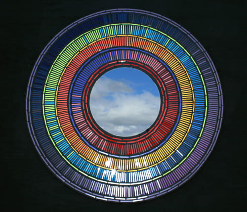 Rainbow Reflections Mirror | Decorative Objects by Rochelle Rose Schueler - Wild Rose Artworks LLC