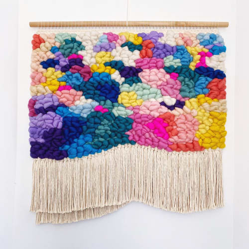 Rainbow Woven Wall Hanging | Macrame Wall Hanging in Wall Hangings by Nova Mercury Design