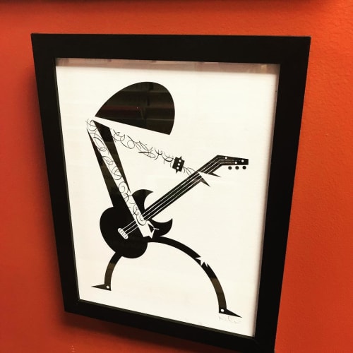 The Rocker | Paintings by Kirsten Ulve | Music Cafe in Mukwonago