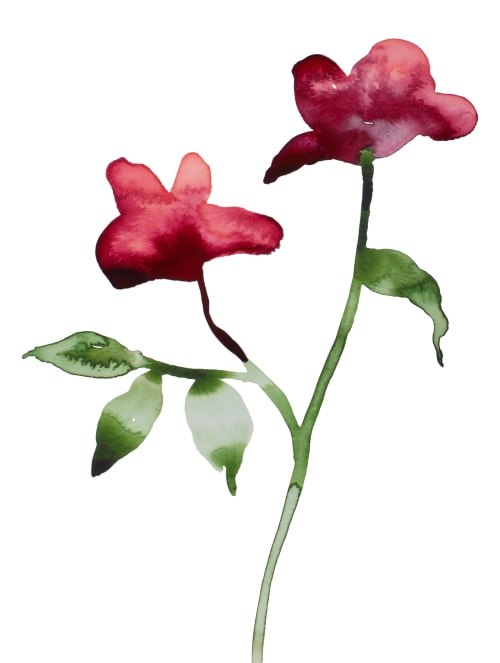 Floral No. 25 : Original Watercolor Painting | Paintings by Elizabeth Becker