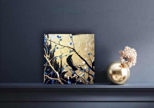 Bird on the Sunrise | Drawing in Paintings by Oplyart