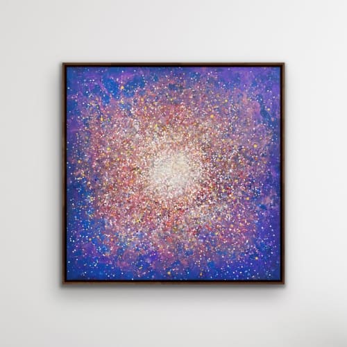 Astro-imaging series, created with Astronomy Dept of Carthage College | Paintings by Kristen Pobatschnig | Children's Hospital & Medical Center in Omaha