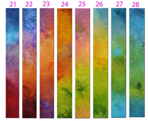Pillars of colors | Paintings by Andrada Anghel