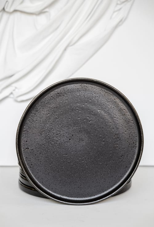 Black Stoneware Dinner Plates | Dinnerware by Creating Comfort Lab | New York in New York