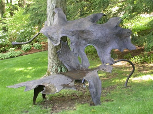 Leaf Bench | Sculptures by Jim Sardonis