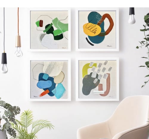 Evolving Language 6; 7;8;10 | Paintings by DANIELA PASQUALINI | Singer Island in Riviera Beach