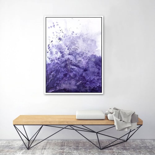 Water & Salt Purple | Paintings by Nicolette Atelier