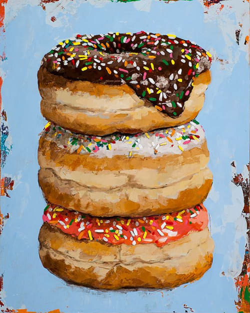 3 Donuts | Paintings by David Palmer Studio