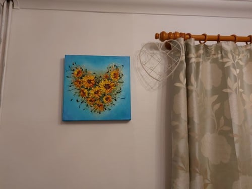 Sunflowers Heart | Paintings by Amanda Dagg