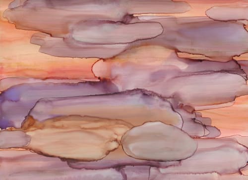Sunlit Bay | Mixed Media in Paintings by Megan Spindler