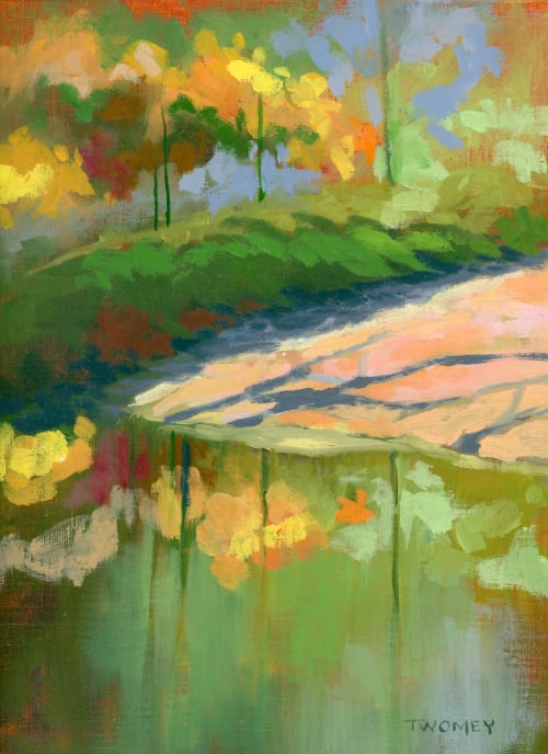 Sun Bank With Azaleas | Paintings by Catherine Twomey