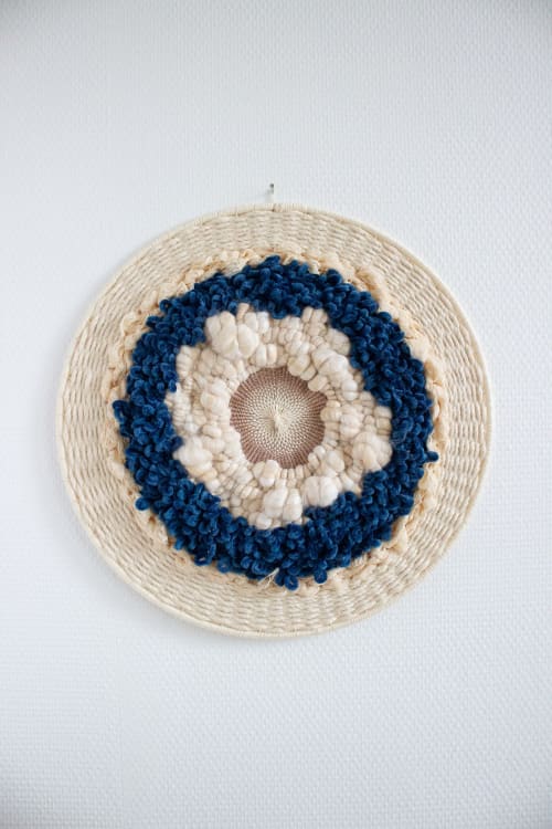 BREATHE IN, BREATHE OUT | Round Woven Wall Ar | Tapestry in Wall Hangings by Melodie Nicolle