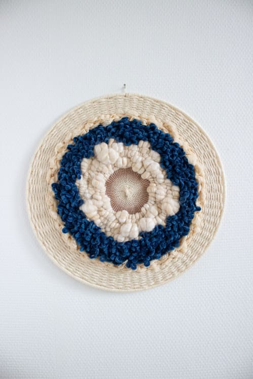 BREATHE IN, BREATHE OUT | Round Woven Wall Ar | Wall Hangings by Melodie Nicolle