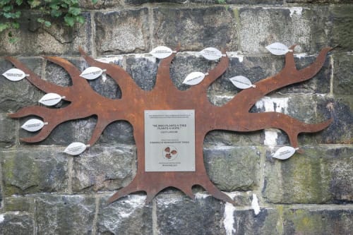 Friends of Newburyport Trees Donor Tree | Public Sculptures by Wire By Ryan (Ryan Kelley)