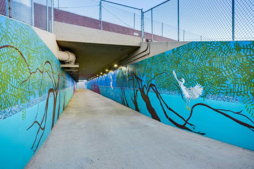 Rendezvous/Riverview | Street Murals by Mary Shindell
