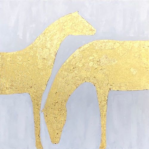 Golden Days 20” x 20” | Mixed Media in Paintings by KIRSTEN KAINZ