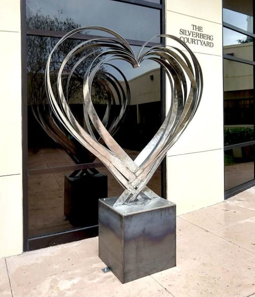 Love Heart | Public Sculptures by Donald Gialanella | Temple B'nai Israel in Oklahoma City