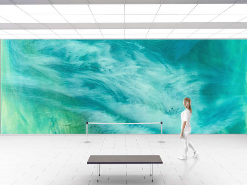 Tranquil Sea Wallpaper Mural | Wallpaper by MELISSA RENEE fieryfordeepblue  Art & Design