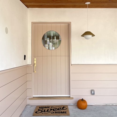 Stained Glass Door Panel | Paneling in Wall Treatments by Debbie Bean