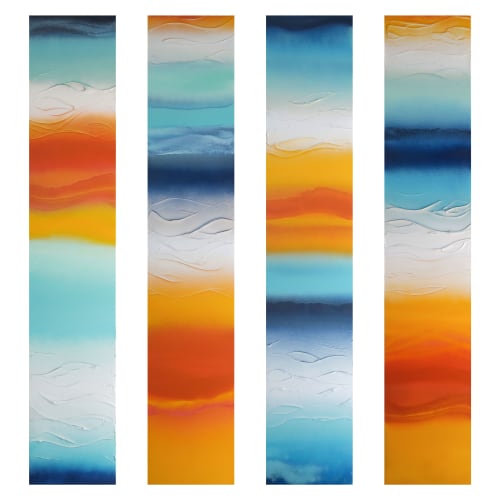 Sunkissed | Oil And Acrylic Painting in Paintings by Nichole McDaniel | Lu Martin Galleries in Laguna Beach