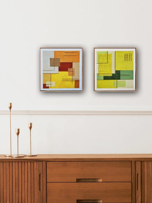 Dastar Color Study No.2 Mixed Media Painting | Mixed Media by Ayse Sirin Budak