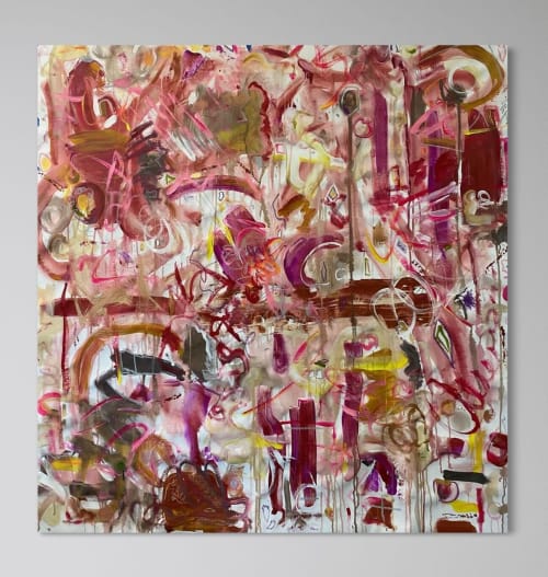 Emerging Dream | Oil And Acrylic Painting in Paintings by Gaby Castro Joffroy