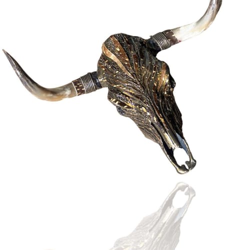 Zebra Skull | Ornament in Decorative Objects by Gypsy Mountain Skulls