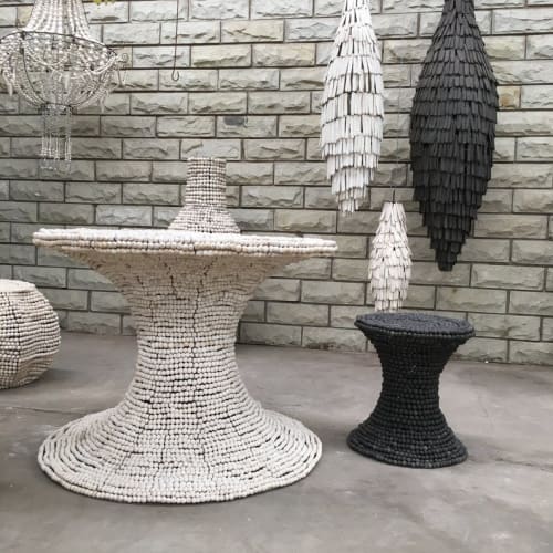 The Mud Beaded Stool | End Table in Tables by Mud Studio, South Africa