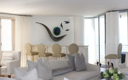 Wall sculpture with sea elements | Wall Hangings by Paul Stein Sculpture