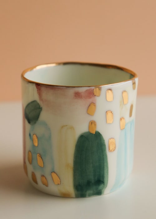 Porcelain Pastel Espresso Cup | Cups by Rozenthal Ceramics Studio | Rozenthal Ceramics in Rīga