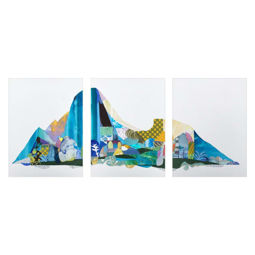 Landscapes in Painted Paper - Commissions | Oil And Acrylic Painting in Paintings by Erin McCluskey Wheeler