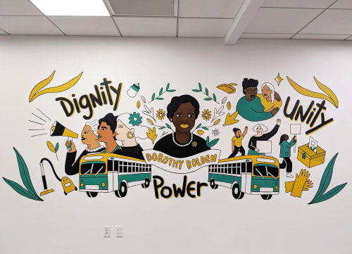 Dorothy Bolden, Domestic Workers Mural | Murals by Vivian Rosas