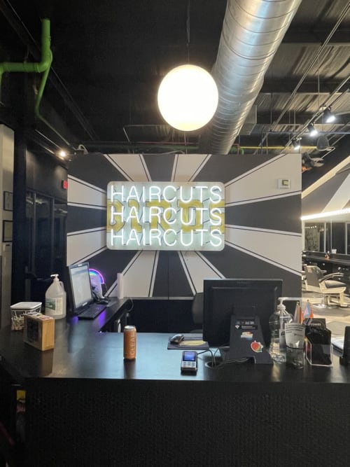 Birds Barbershop Burnet | Murals by HardShapes | Birds Barbershop in Austin