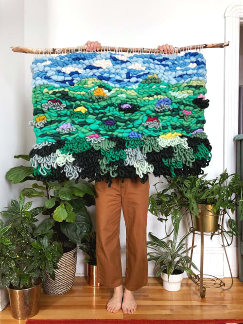 Floral Landscape weaving | Wall Hangings by Nova Mercury Design