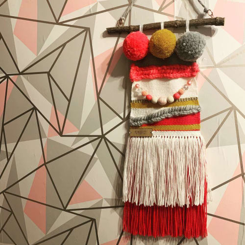 Colorful Pompom | Macrame Wall Hanging by PomEffect